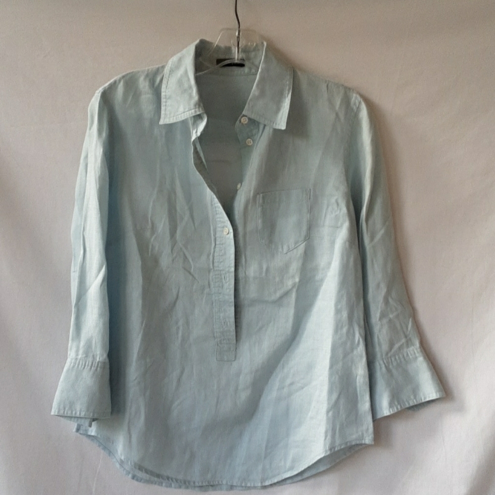 Linen J. CREW Blouse